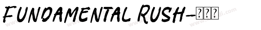 Fundamental Rush字体转换
